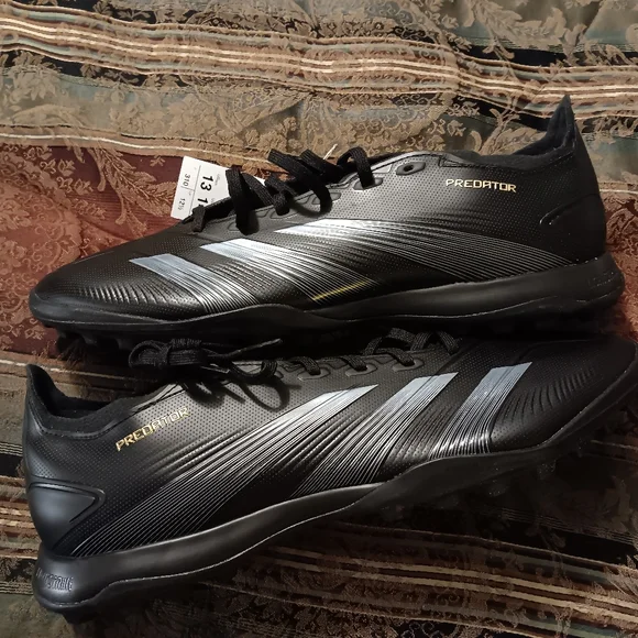 Adidas Predator League LL Firm Ground Black Soccer Cleats (IF6377) Men’s Sz 13 - Picture 6 of 13